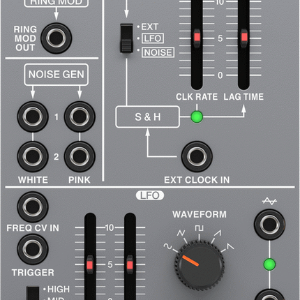 BEHRINGER 150 RING MOD/NOISE/S&H/LFO MODULE