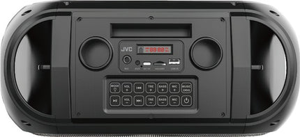 JVC Karaoke Speaker with Bluetooth, 2x Microphones and RGB Lighting