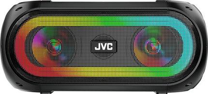 JVC Karaoke Speaker with Bluetooth, 2x Microphones and RGB Lighting