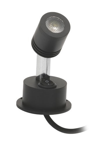 Powertech Reading Light Cool White 10-32VDC 3W Black Dimmable  SL2370