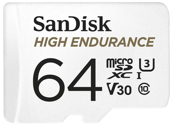 Sandisk 64GB High Endurance microSDXC Class 10, Reads 100MB/S, Writes 40MB/S  XC5520