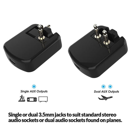 3.5mm Travel | Plane Bluetooth Audio Transmitter A1111 - Make travel sounds easy breezy