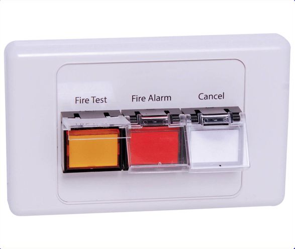 Redback Fire Alarm Test Wallplate, Suit A4595 A4597