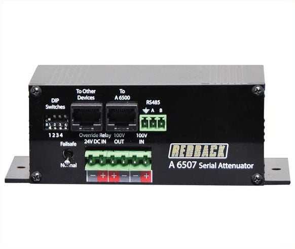 Redback RS485 Serial 100V Line Attenuator A6507