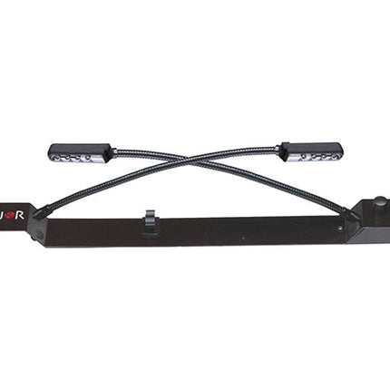 Zip Rack 1U 19" Dual Gooseneck LED Lamp Rack Panel