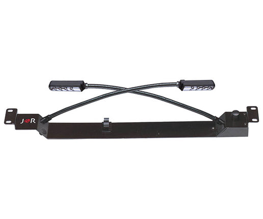 Zip Rack 1U 19" Dual Gooseneck LED Lamp Rack Panel