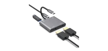 USB Type C to Dual HDMI 4K Adapter