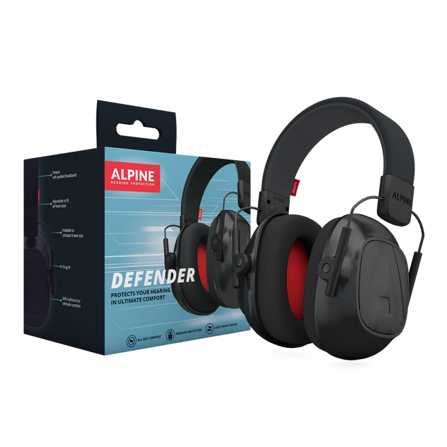 ALPINE DEFENDER EARMUFF HEARING PROTECTION