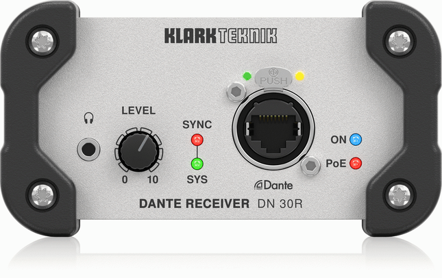 Klark Teknik DN30R 2-Channel Dante Audio Receiver