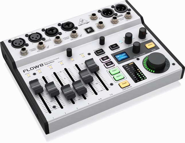 BEHRINGER FLOW-8 8CH DIGITAL MIXER USB MIXER W/ BLUETOOTH