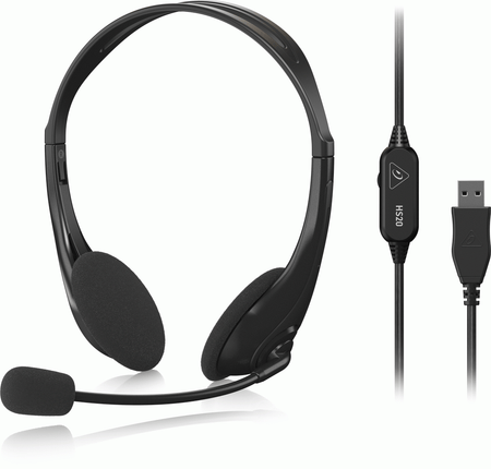 BEHRINGER HS20 USB STEREO HEADSET W/ MIC