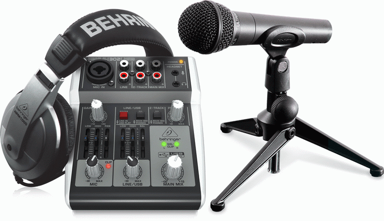 BEHRINGER PODCASTUDIO 2 USB RECORDING PACKAGE