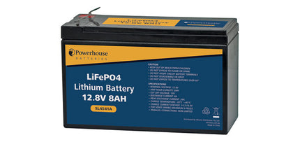 12V 8Ah Lithium LiFePO4 Battery 4.8mm/F1 - SL4541A