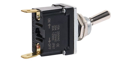 SPST 15A Heavy Duty IP67 Weatherproof Toggle Switch