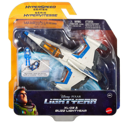 Disney Pixar Lightyear Hyperspeed Series Ship XL-03 & Buzz Lighyear