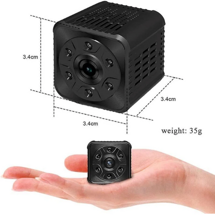 Spy Camera, PiAEK Mini Camera, 1080P HD Wireless WiFi Surveillance Camera with Night Vision and Motion Detection