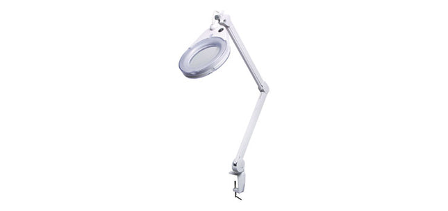 LED Desk Mount Magnifying Lamp 130mm 5 Diopter