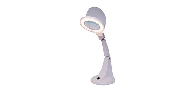 Inspect-A-Gadget LED Desk Mount Magnifying Lamp 95mm 5 Diopter