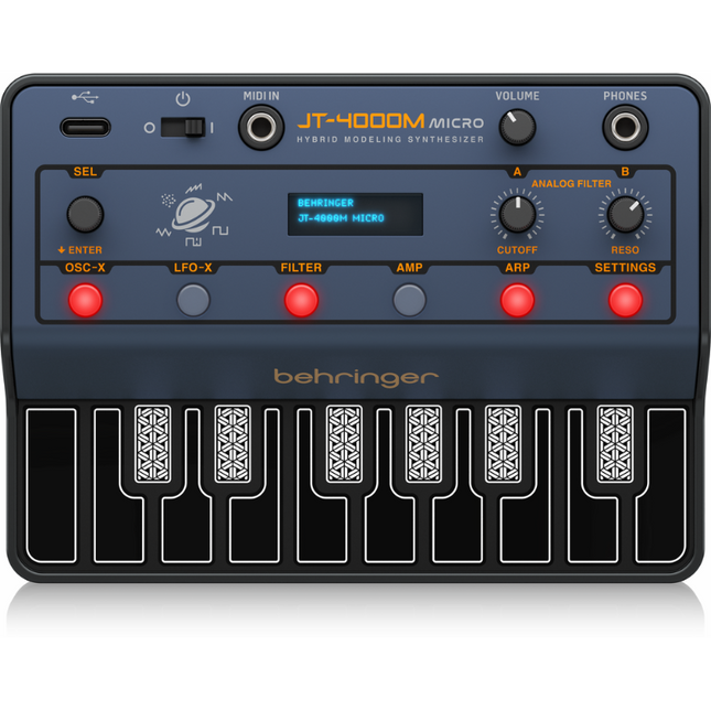 BEHRINGER JT-4000M MICRO 4 VOICE HYBRID SYNTH WITH MIDI