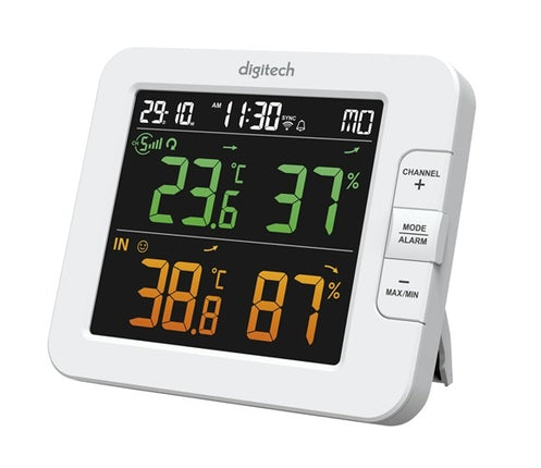 Digitech Smart Wifi Multi-Channels Weather Station with Colour LCD Screen • XC0438