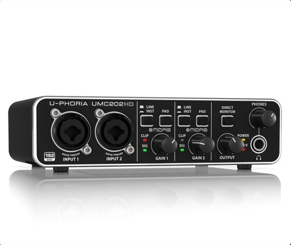 BEHRINGER U-PHORIA UMC202HD INTERFACE