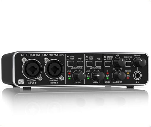 Behringer UMC204HD 2x4, 24-Bit/192 kHz USB Audio/MIDI