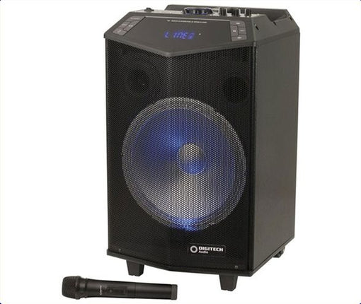 Digitech 30cm Rechargeable PA Speaker, Wireless Microphone CS2497