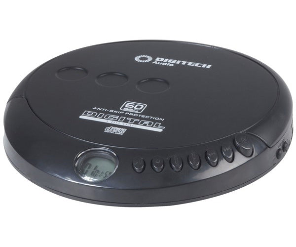 Digitech Portable CD Player with 60-Second Anti-Skip Protection & Aux Output - GE4085