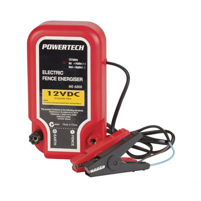 Powertech Electric Fence 10km 12VDC 85mA Animal ME6800