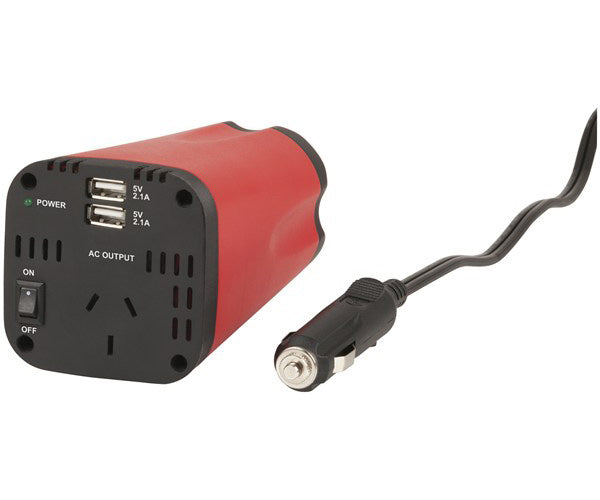 150W Cup-Holder Inverter with Dual USB Charging MI5128