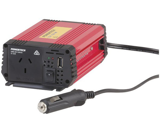 Powertech 150W (450W Surge) 12VDC to 240VAC Inverter with USB MI5130