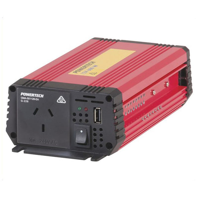 Powertech 1500W 12VDC to 240VAC Modified Sinewave Inverter, USB MI5136