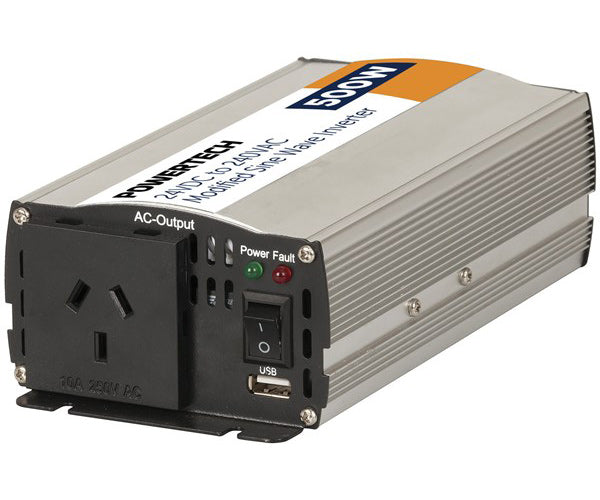 Powertech 500W (1500W) 24VDC to 240VAC Modified Sinewave Inverter MI5306