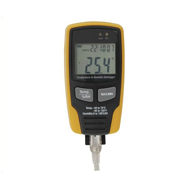 Protech USB Temperature/Humidity Datalogger, LCD QP6014