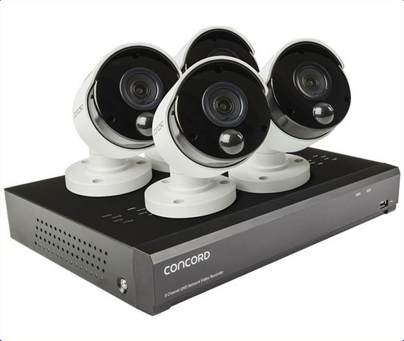 Concord 8 Ch 4K NVR Package - 4x4K Cameras QV5700 CNK8848P-A