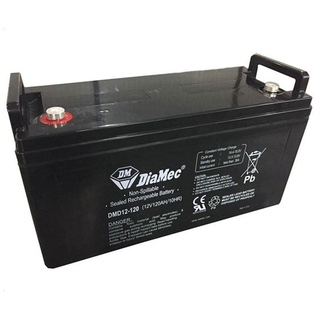 DiaMec 12V 120Ah AGM Deep Cycle Battery SB1683 DMD12-120