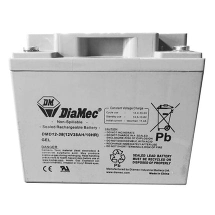 DiaMec 12V 38Ah Deep Cycle SLA Battery SB1699 DM12-38