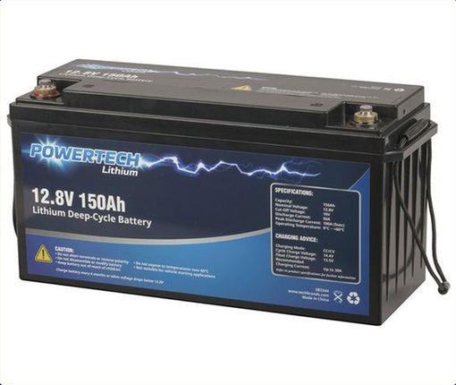 Powertech 12.8V 150Ah Lithium Deep Cycle Battery SB2244