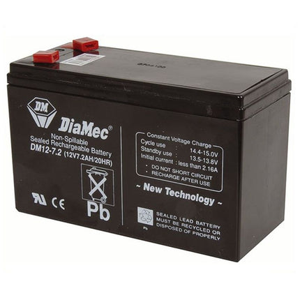 DiaMec 12V 7.2Ah SLA Battery SB2486 DM12-7.2