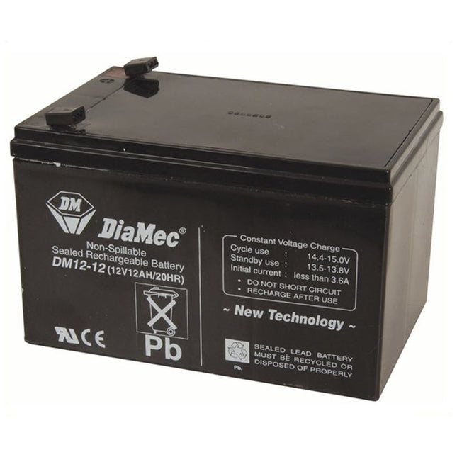 DiaMec 12V 12Ah SLA Battery SB2489 DM12-12