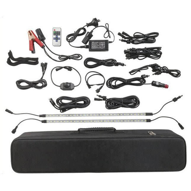 Rovin 2000 Lumen 4 Bar LED Camping Kit 12/240V SL8969