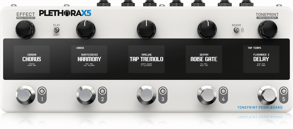 TC ELECTRONIC PLETHORA X5 TONEPRINT PEDALBOARD