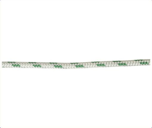 Double Braid-Polyest.Rope,8mm,Green Fleck,Euro,100m Roll MRC110